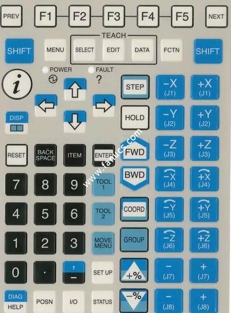 图二：示教器操作键